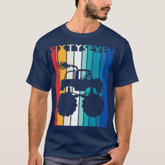 67:e födelsedag Gift Monster Lastbil Shirt 67-årin T