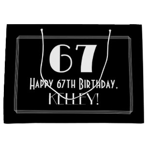 67:e födelsedagen: Art Deco Inspired Stil "67", Na