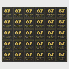 67:e födelsedagen - Art Deco Inspired Titta "67" o Presentpapper