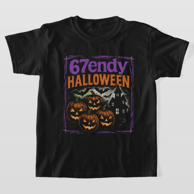67:e Halloween-uppspelningsdesign för Bootleg Retr T Shirt (Laydown)