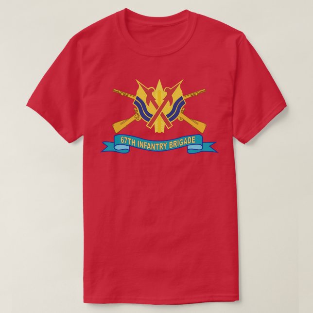 67:e infanteribrigaden w Br DUI band X T Shirt (Design framsida)