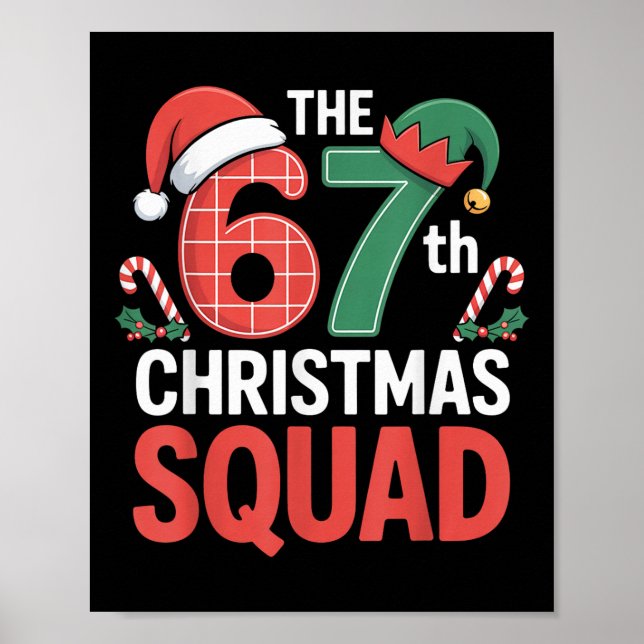 67:e julskvadronen – Söta tomteelf godisbitar  Poster (Framsidan)