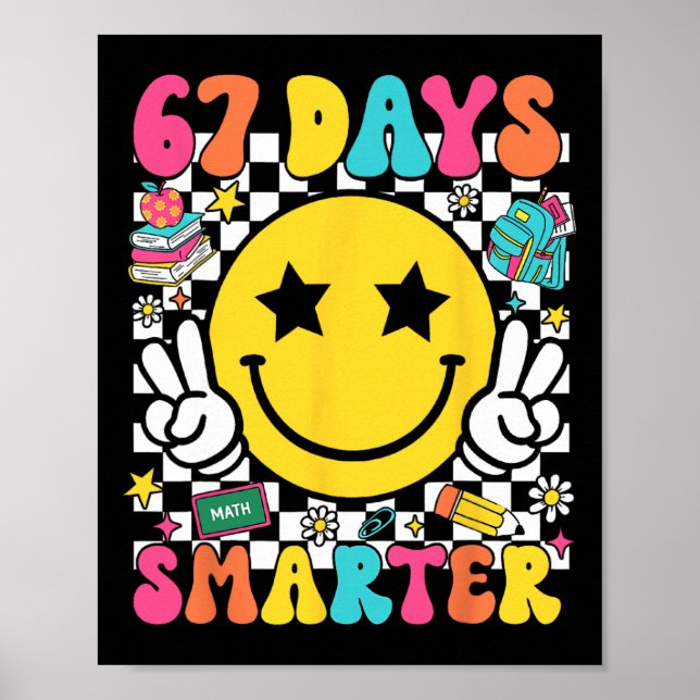 67:e skoldagen 67 dagar smartare lärare elev poster (Framsidan)