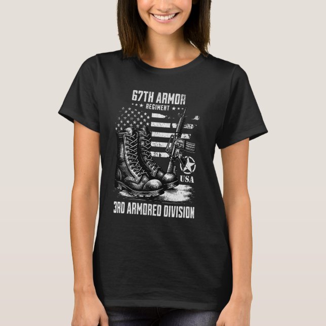 67:e vapenregim 3:e militärdivisionen t shirt (Framsida)