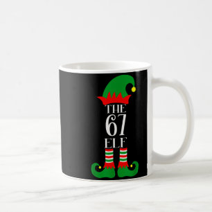 67 Elf jul kostym pyjamas 67 Meme Gen Alpha Kaffemugg