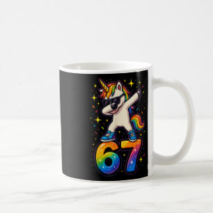 67 Enhörning Dabbar Six Seven Meme Roligt _1 Kaffemugg