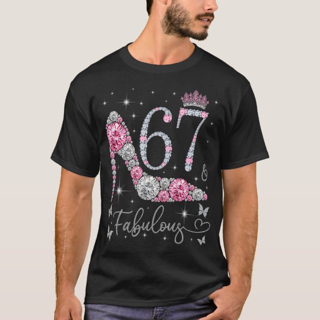 67 & Fabulous, 67 Years och Fabulous, 67:e Bir T Shirt (Framsida)