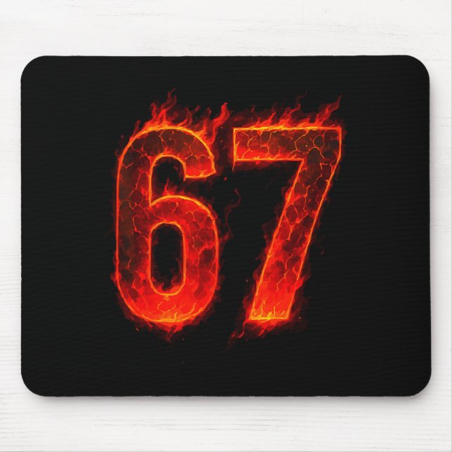 67 Flame Nummer Sextio Sju Meme 67 Kid  Musmatta (Framsidan)