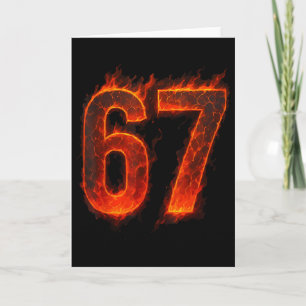 67 Flamma Nummer Sex Sju Meme 67 Kid _1 Kort