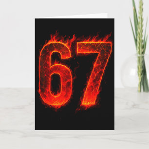 67 Flamma Nummer Sex Sju Meme 67 Kid Kort
