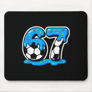 67 Fotboll Glass Drip Hjärnrot Meme Musmatta