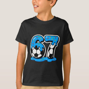 67 Fotboll Glass Drip Hjärnrot Meme T Shirt