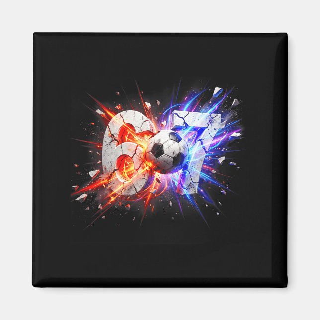67 Fotboll Sex Sju 6 7 Meme 67  Magnet (Framsidan)