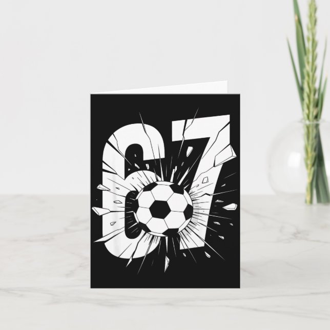 67 Fotboll Six Seven 6 7 Meme 67  Kort (Framsida)