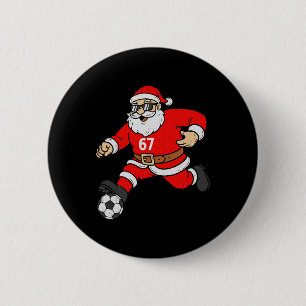67 Fotboll Tomte Six Seven Meme Jul Sport Män Knapp