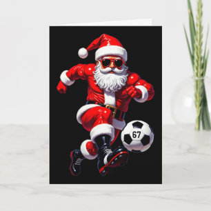 67 Fotboll Tomte Six Seven Meme Jul Sport Män Kort