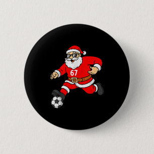 67 Fotboll Tomte Six Seven Meme Jul Srt Män B Knapp