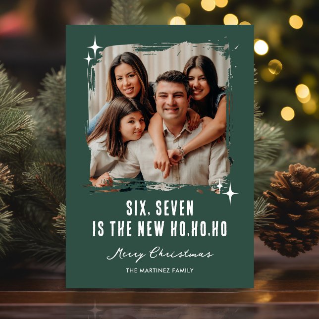 67 Funny Ho Ho Ho Photo Christmas Julkort (Skapare uppladdad)
