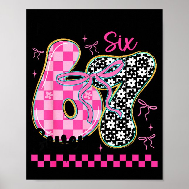 67 Funny Meme Filled With Hearts Six Seven Valenti Poster (Framsidan)