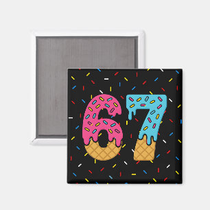 67 Funny Meme Ice Cream Sex Seven Gen Alpha Magnet
