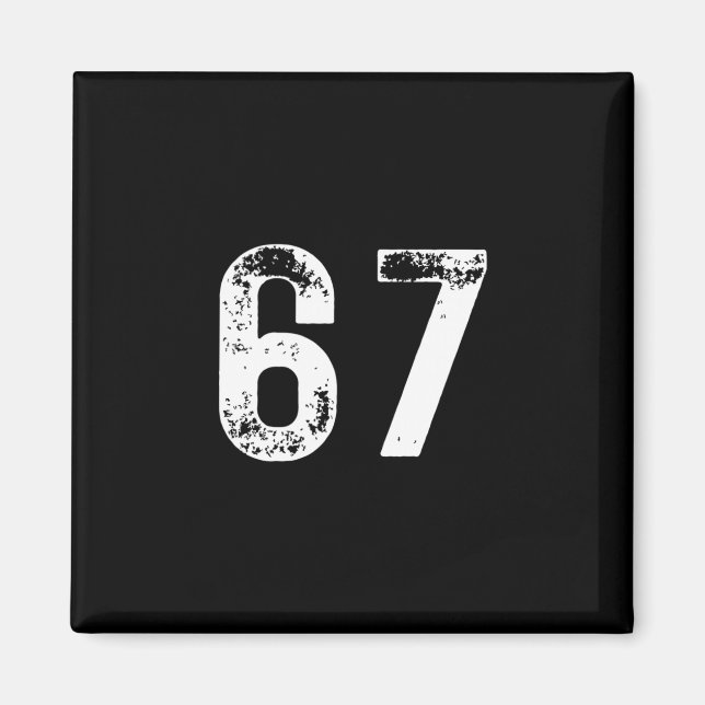 67 - Funny Meme Pullover Hoodie Magnet (Framsidan)