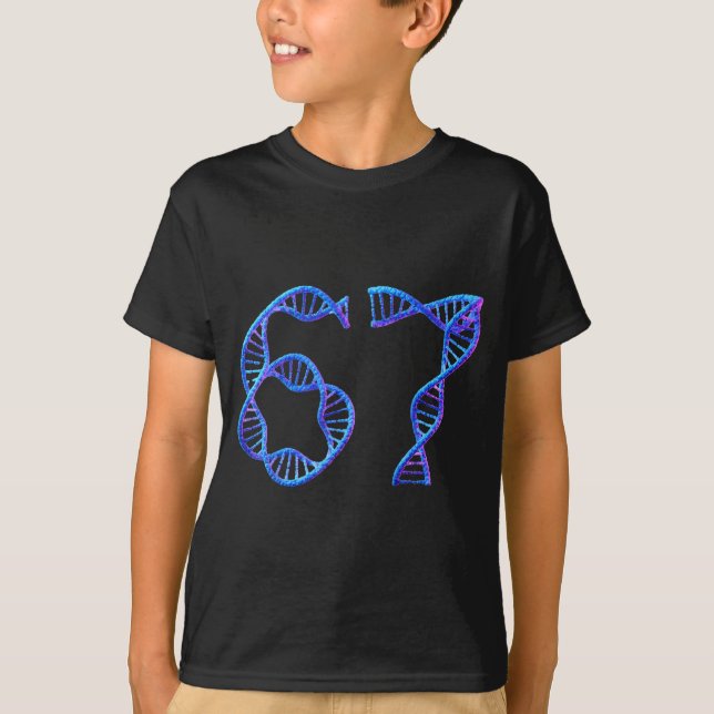 67 Funny Number Meme Dna Replication Molecular Bio T Shirt (Framsida)