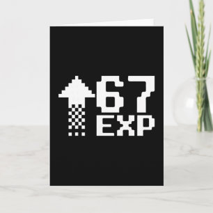 67 Gaming Kids Drip Meme Rolig Six Seven Gen Alpha Kort