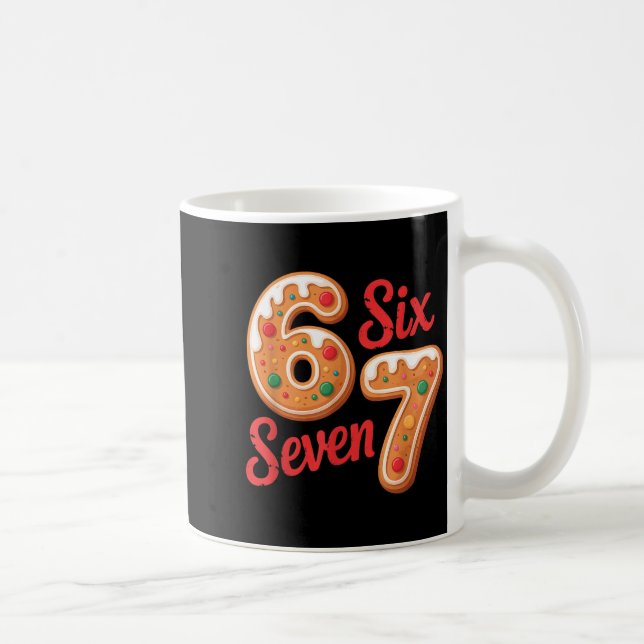 67 Gingerbread Christmas Six Seven Meme  Kaffemugg (Höger)
