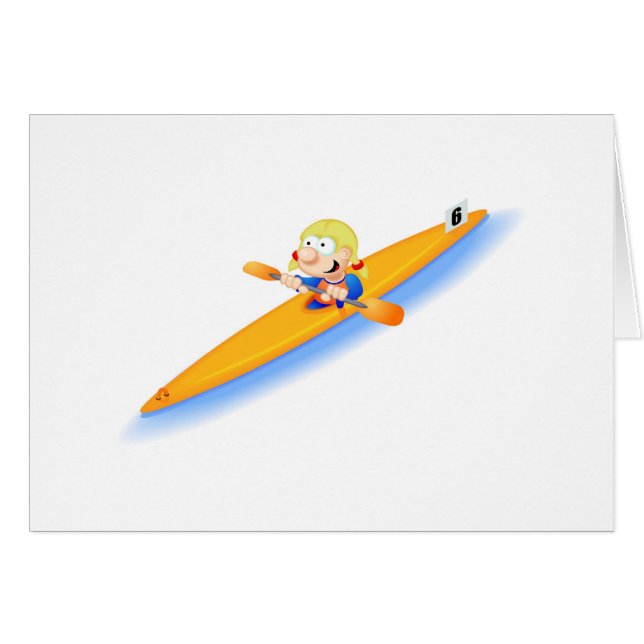 67_girl_lightning hälsningskort (Framsidan Horizontal)