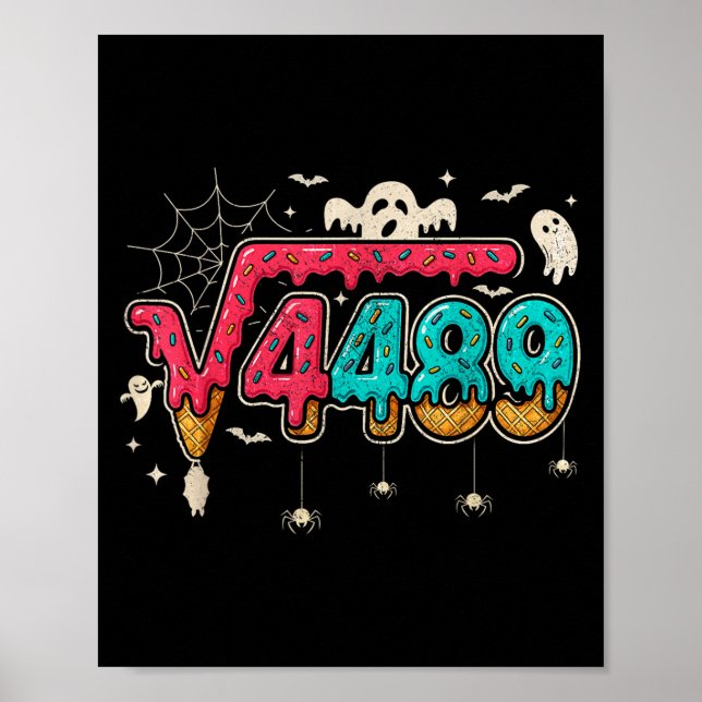 67 Glass Dricka Glass Meme Kvadratrot 4489 Slang M Poster (Framsidan)