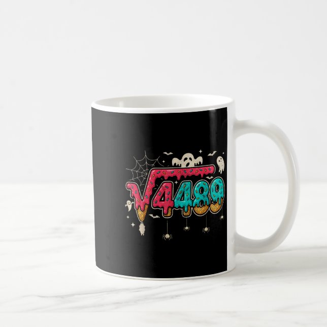 67 Glass Drip Meme Kvadratrot 4489 Slang Matematik Kaffemugg (Höger)