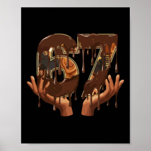 67 Glass Droppande Melanin Svart Historia Roligt M Poster