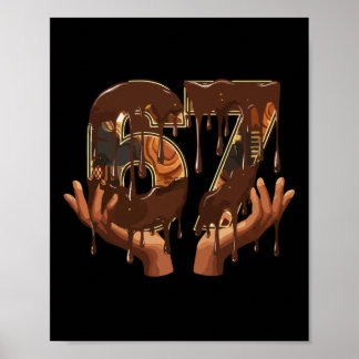 67 Glass Droppande Melanin Svart Historia Roligt M Poster