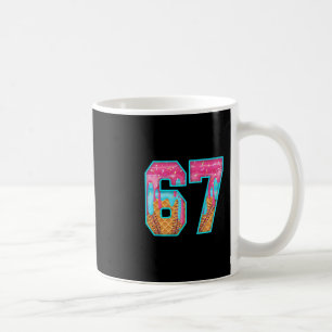 67 Glass Isglass Meme Roligt Sex Sju Roligt Nummer Kaffemugg