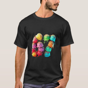 67 Glass Strimlad Sport Stilfulla Färgrik Nummer T Shirt