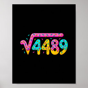 67 Glass Strömmis Meme Kvadratrot 4489 Slang Matem Poster