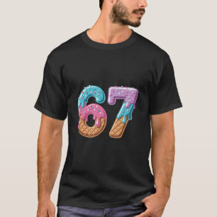 67 Glassad isglass Roligt Sex Sju Meme Nummer 6 Oc T Shirt