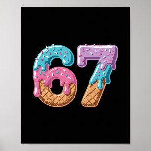 67 Glassdamm Funny Six Seven Meme Nummer 6 An Poster