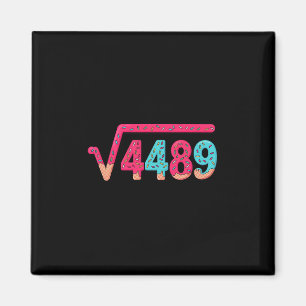 67 Glassdråpe Meme Kvadratrot 4489 Slang Matematik Magnet
