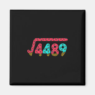 67 Glassdråpe Meme Kvadratrot 4489 Slang Matematik Magnet