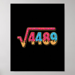 67 Glassdråpe Meme Matematiklärare Skola Kvadrat Poster