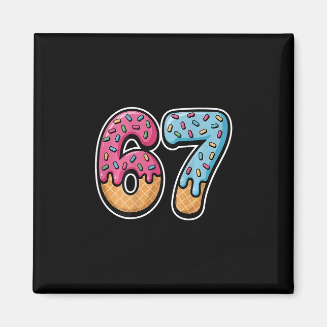 67 Glassigt Dropp (ck Endast)  Magnet (Framsidan)