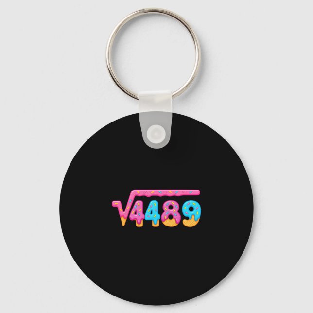 67 Glassigt Dropp Meme Kvadratrot 4489 Gen Alpha Nyckelring (Framsida)