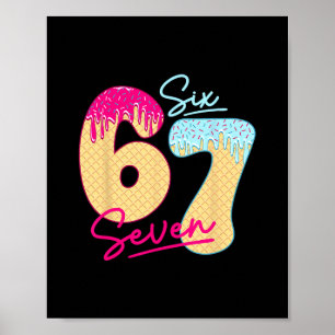 67 Glassigt Ice Cream Meme Roligt Sex Sju Gen Alph Poster