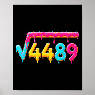 67 Glassigt Iskrem Meme Kvadratroten 4489 Matte Lä Poster