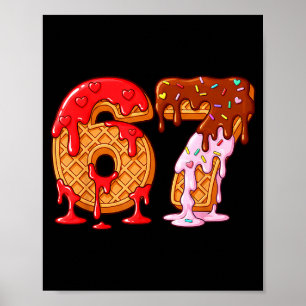 67 Glassis Drip Meme Rolig Six Seven Alla Hjärtans Poster