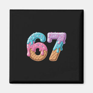 67 Glassisdropp Roligt Sex Sju Meme Nummer 6 An Magnet
