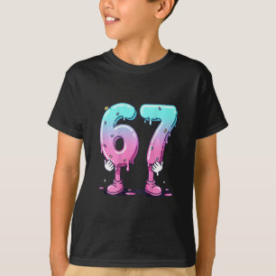 67 Glasskiosk (ck) Six Seven Meme För Gen Alph T Shirt