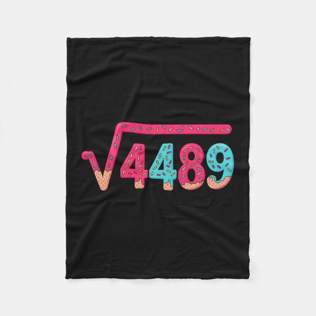 67 Glassklick Meme Kvadratrot 4489 Slang Matematik Fleecefilt (Framsidan)