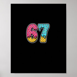 67 Glassklick Meme Sex Sju Rolig Gen Alpha D Poster